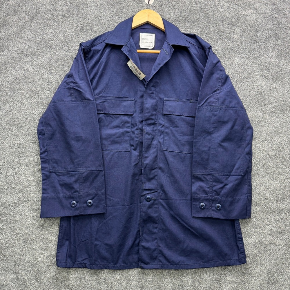 Military Surplus 8415-01-504-7469 Utility Jacket Mens 41R Navy Blue Long Outdoor